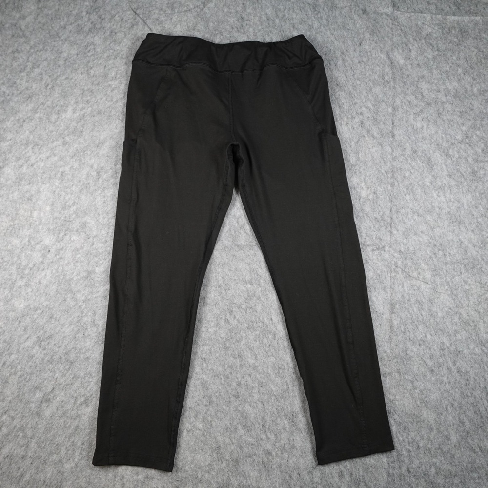 Lululemon Leggings Womens 8 Black 25" Athleisure Pull On Pocket Casual‎